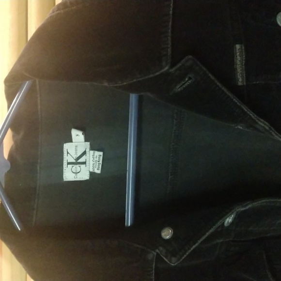 Calvin Klein Brand Vintage Women's Black Velvet Jacket-Size Medium - Picture 2 of 9